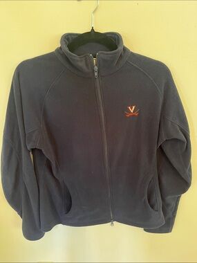 University of Virginia Navy Full-Zip Fleece Jacket